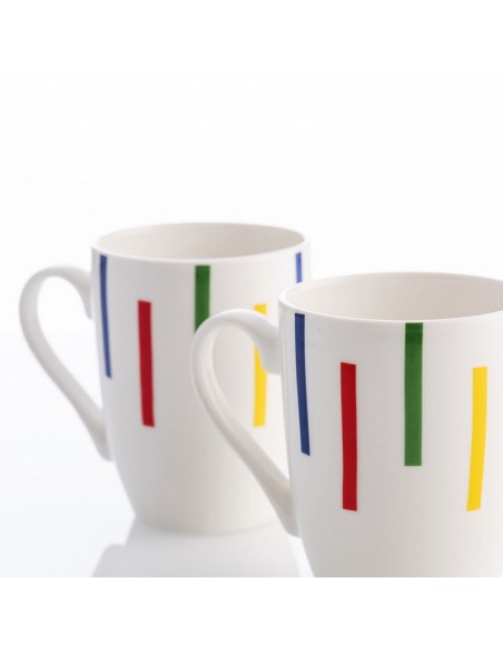 MUG PORCELANA BENETTON 4 UN. 360ML