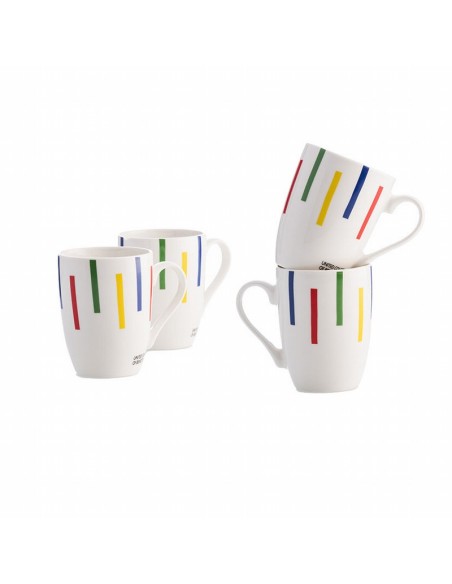 MUG PORCELANA BENETTON 4 UN. 360ML