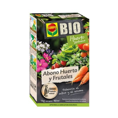 ABONO HUERTO FRUTALES GUANO. 1 KG