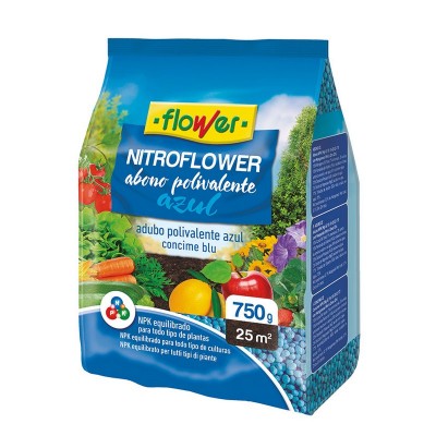 ABONO NITROFLOWER AZUL 750 GR.