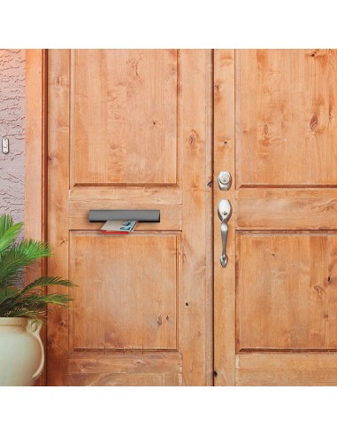 BOCACARTAS ALUMINIO PINTADO PLATA.