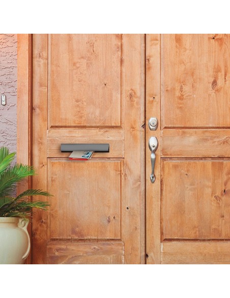 BOCACARTAS ALUMINIO PINTADO PLATA.