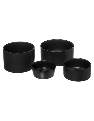 SET APERITIVO 5 PZAS. NEGRO / BAMBU