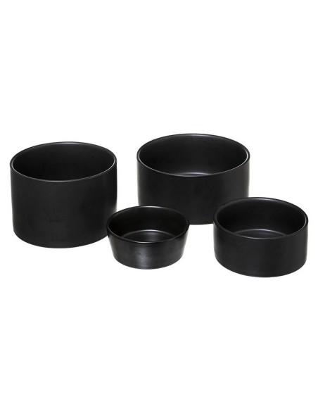 SET APERITIVO 5 PZAS. NEGRO / BAMBU