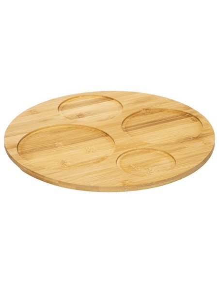 SET APERITIVO 5 PZAS. NEGRO / BAMBU