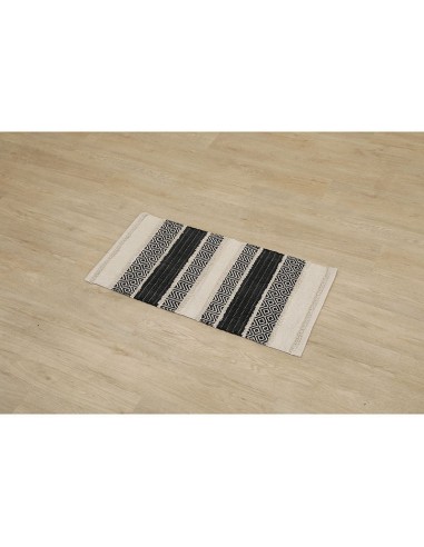 ALFOMBRA LOUXOR ALGODÓN/FIBRA NEGRO/NAT