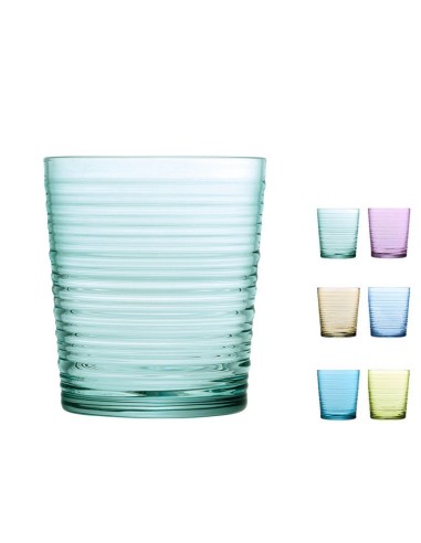 VASOS COLOR GRANADA 41 CL. 6 UNID. PENGO