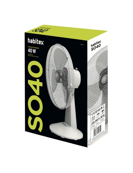 VENTILADOR SOBREM.M.SO40.NEGRO. HABITEX.