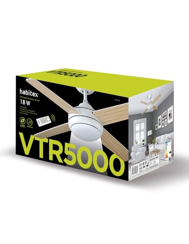 VENTILADOR TECHO LED. M.VTR5000. MDO. D.