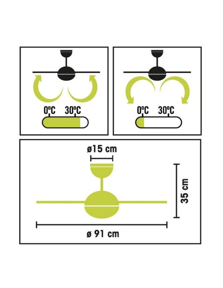 VENTILADOR TECHO LED. M.VTR5000. MDO. D.