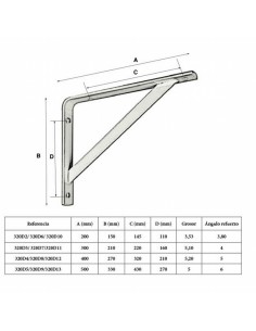 ESCUADRA G.RESIST. 500X330. PLATA 2