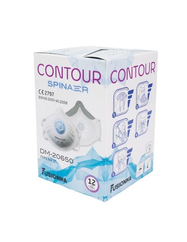 MASCARILLA.C/VALVULA FFP2 ND R 12 UNID.