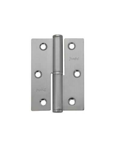 PERNIO 90 MM. CTO. CUAD. IZQUDA. INOX.