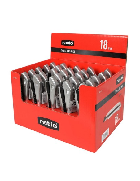 CORTADOR HOJA 18MM.AUTO LOCK RATIO