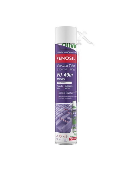 ESPUMA AE.TEJAS PU-49.GRIS 750 ML.