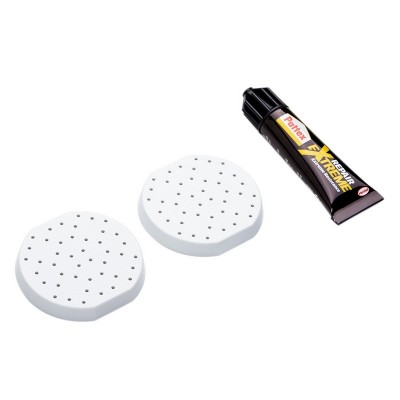 ACC. BAÑO. KIT SOPORTES GLUE & FIX