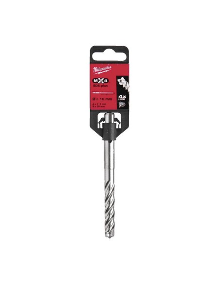 BROCA SDS-PLUS MX4 10X115 MILWAUKEE