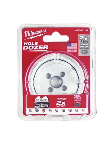 CORONA BIMETALICA HOLE DOZER 64MM.