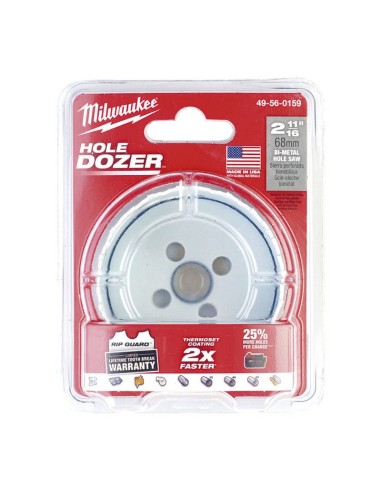 CORONA BIMETALICA HOLE DOZER 68MM.