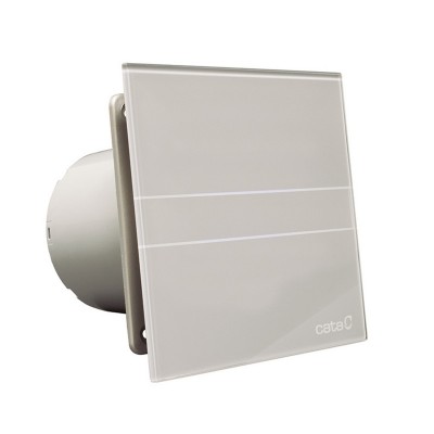 EXTRACTOR BAÑO 100MM 8W GLASS TIMER GRIS