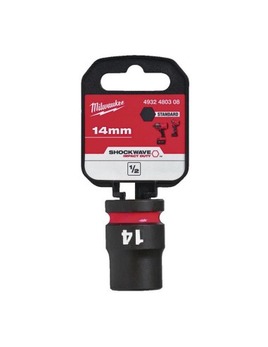 VASO IMPACTO 1/2" CORTO 14MM.