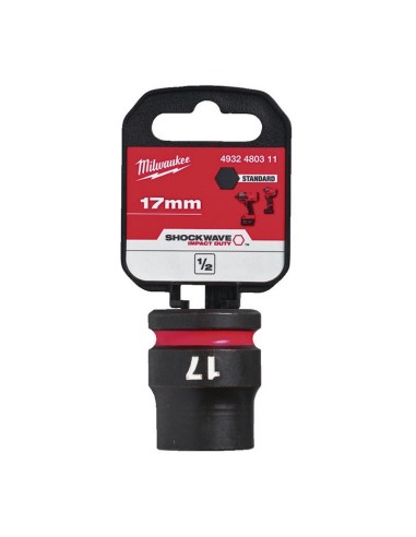 VASO IMPACTO 1/2" CORTO 17MM.