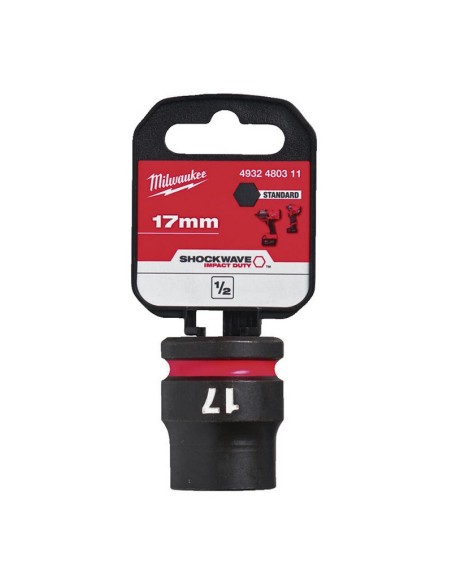 VASO IMPACTO 1/2" CORTO 17MM.