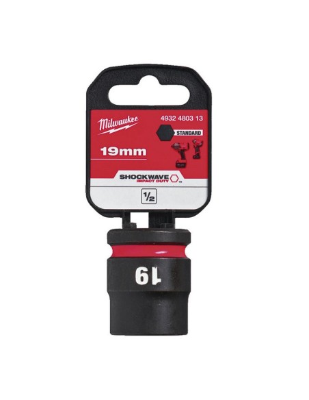 VASO IMPACTO 1/2" CORTO 19MM.