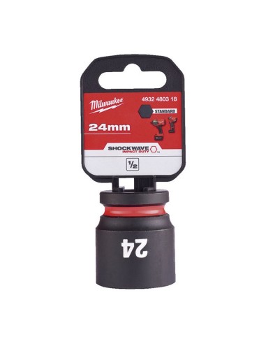 VASO IMPACTO 1/2" CORTO 24MM.