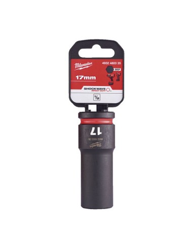 VASO IMPACTO 1/2" LARGO 17MM.