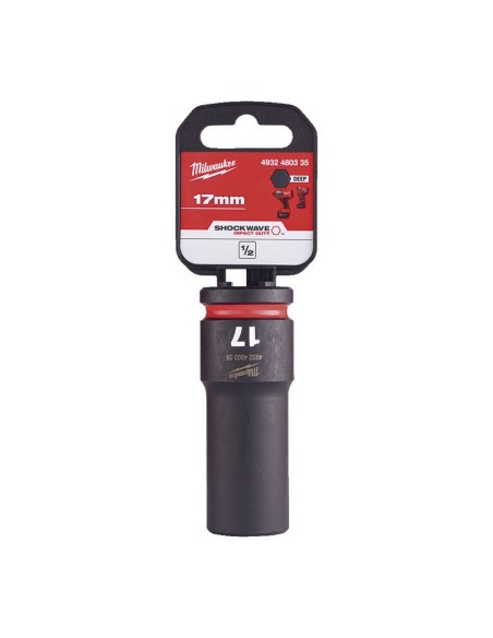 VASO IMPACTO 1/2" LARGO 17MM.