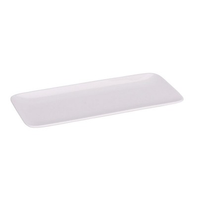 PLATO PORCELANA 33X12 CM. BLANCO