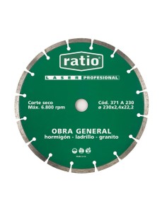 DISCO SEGMEN.OBRA GENER.115MM.RATIO