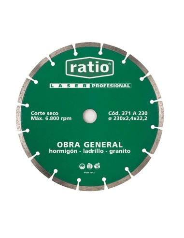 DISCO SEGMEN.OBRA GENER.115MM.RATIO