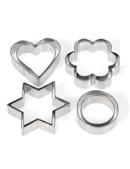 JGO. 8 CORTA GALLETAS INOX. SURTIDO