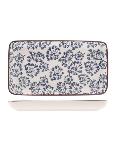 PLATO PORCELANA RECT. SETA 11X20 CM.SURT