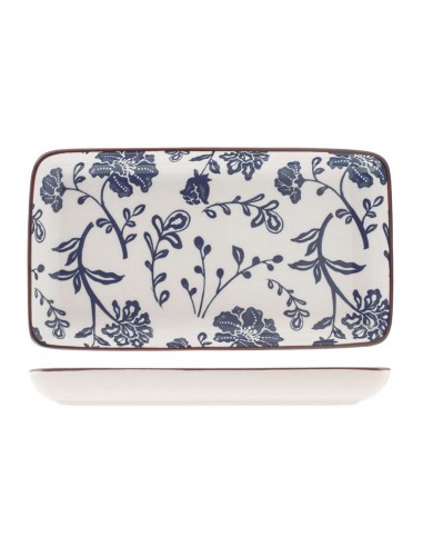 PLATO PORCELANA RECT. SETA 11X20 CM.SURT