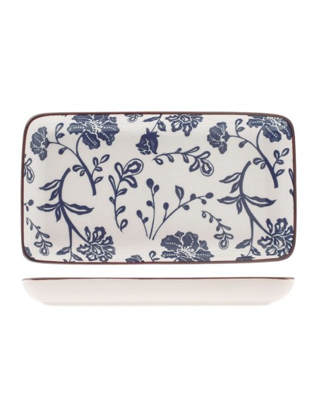 PLATO PORCELANA RECT. SETA 11X20 CM.SURT