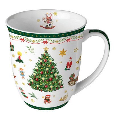 SERIE CHRIST.EVERGREEN.MUG PORCEL.400ML.