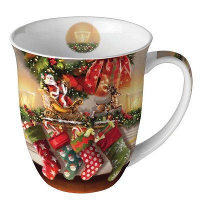 SERIE HANG.STOCKING.MUG PORCELANA 400ML