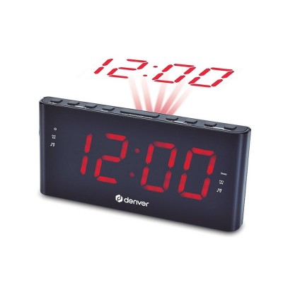 RELOJ DESPERTADOR DENVER CPR-710 NEGRO