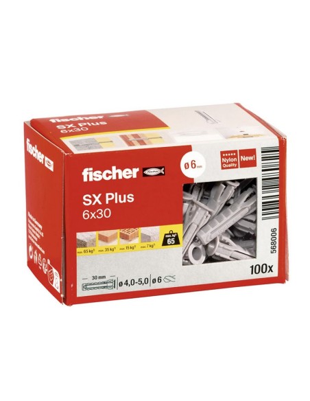 TACO PLASTICO SX PLUS Nº4 CAJA 200 UNID.