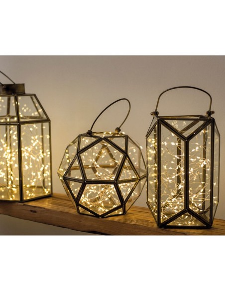 MICRO LED BCO. CALIDO INTERIOR 195 CM.