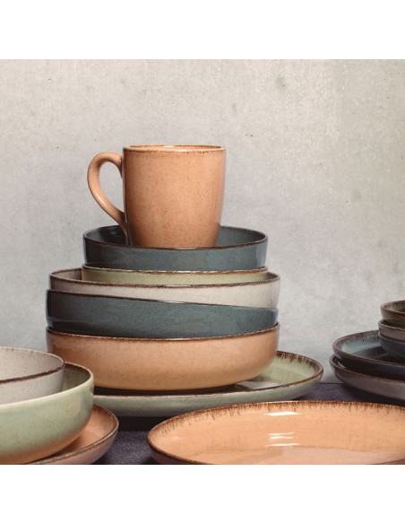 JGO.4 PLATOS LLANOS PEARL 27CM. SURTIDOS