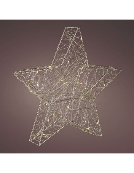 ESTRELLA DECORATIVA MICRO LED 5X30 CM.