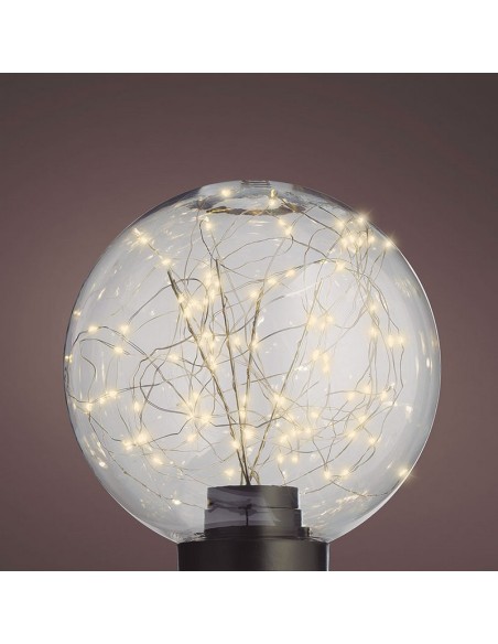 BOLA DECORATIVA SOBREMESA 20CM.TRANSP.