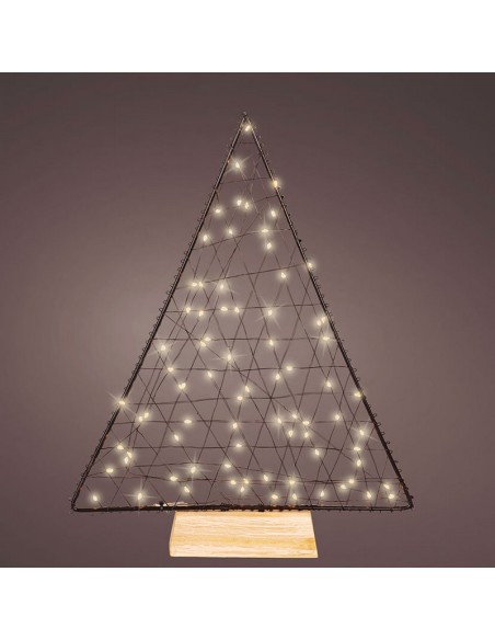 ARBOL DECORATIVO METAL MICRO LED 30-38CM