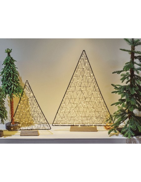 ARBOL DECORATIVO METAL MICRO LED 30-38CM