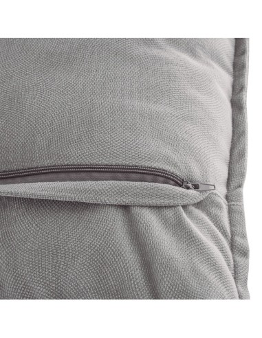 COJÍN LILOU 45X45CM.POLIESTER GRIS CLARO