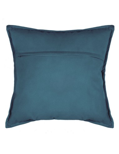 COJÍN LILOU 45X45CM.POLIESTER AZUL